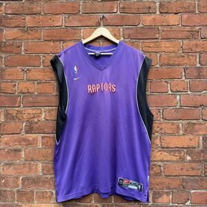 Vintage Toronto raptors warm up jersey 00s XXL